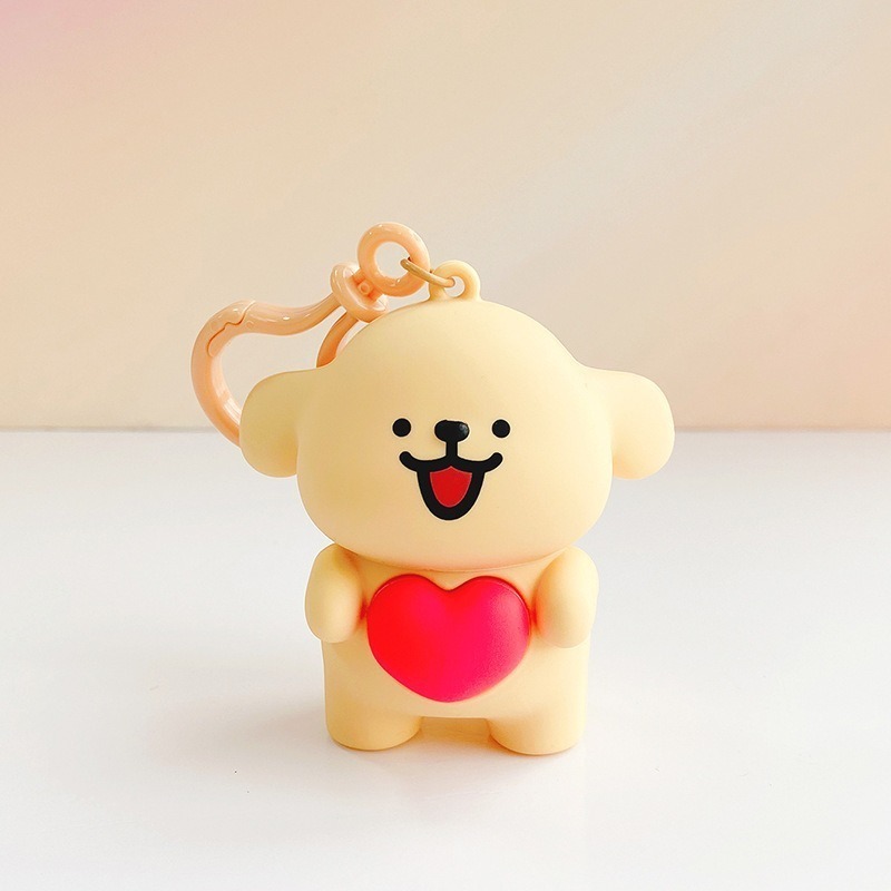 送你小心心-黃色（愛心凸起）