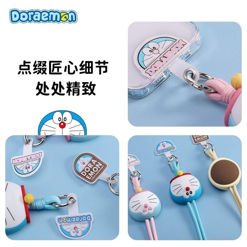 【喵喵屋|24H出貨】哆啦A夢 公仔 手機掛繩 手機殼掛繩夾片 防丟繩 斜背 手機配件 掛繩 手機背帶 禮物 生日-細節圖6