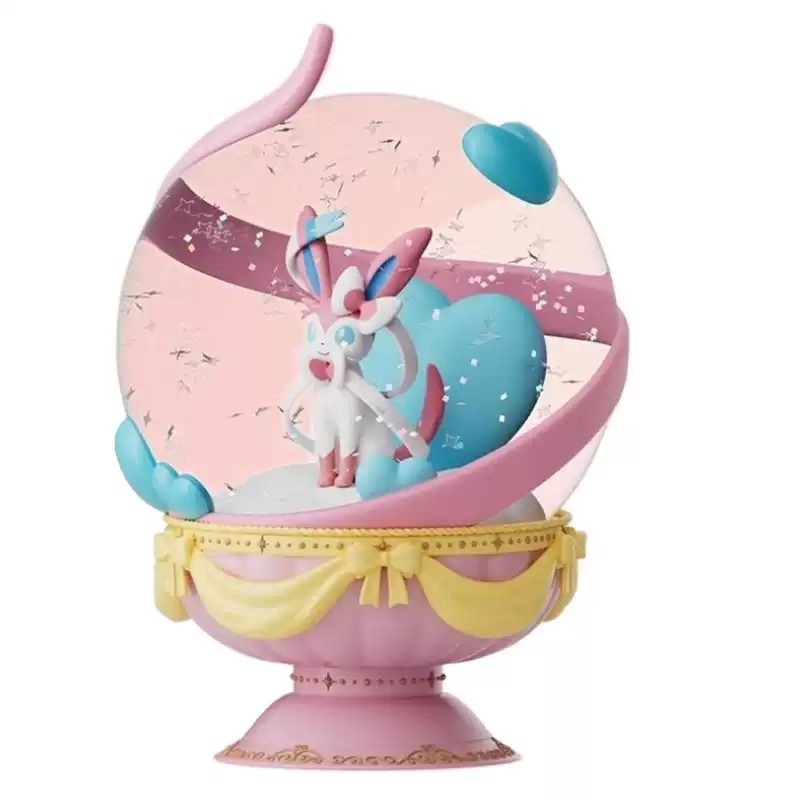 【喵喵屋|24H出貨】寶可夢 正版 發光 水晶球 小夜燈 皮卡丘 生日禮物擺件 公仔 盲盒 耿鬼 仙子伊布 伊布-細節圖2