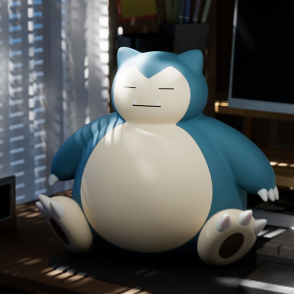 【喵喵屋|24H出貨】寶可夢 萌萌坐姿拍拍燈 卡比獸 硅膠 觸感舒適 Type-C充電 小夜燈 附異形卡+精美手提袋-細節圖2