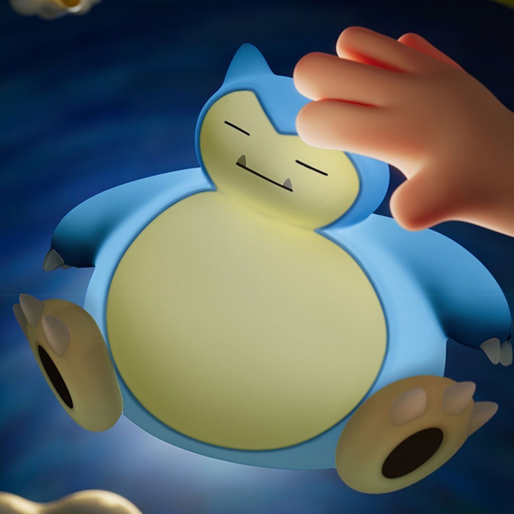 【喵喵屋|24H出貨】寶可夢 萌萌坐姿拍拍燈 卡比獸 硅膠 觸感舒適 Type-C充電 小夜燈 附異形卡+精美手提袋-細節圖11