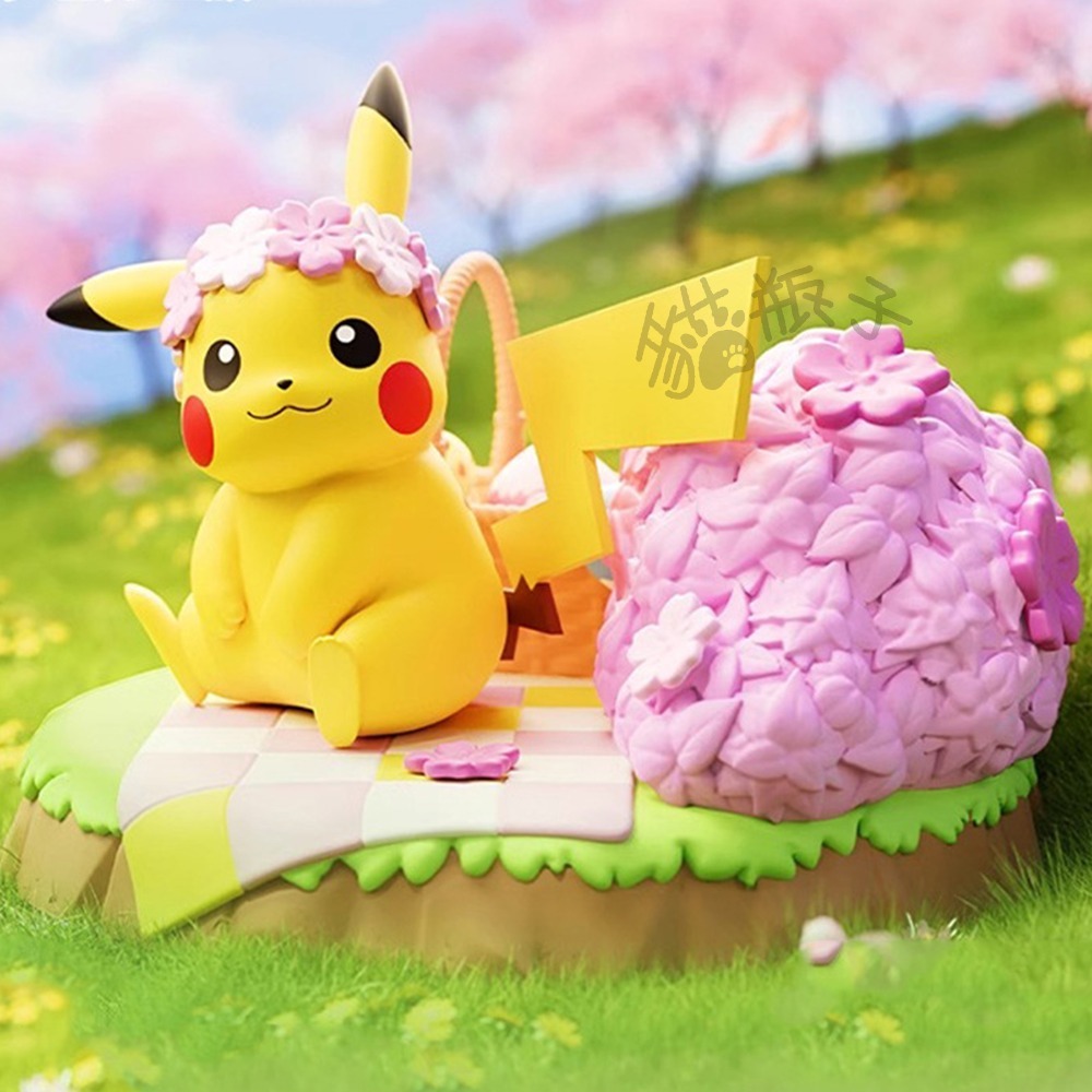 24H出貨|正版）寶可夢 自然野趣系列 盲盒 公仔 擺飾 擺件 皮卡丘 可達鴨 呆呆獸 伊布 妙蛙種子-規格圖8