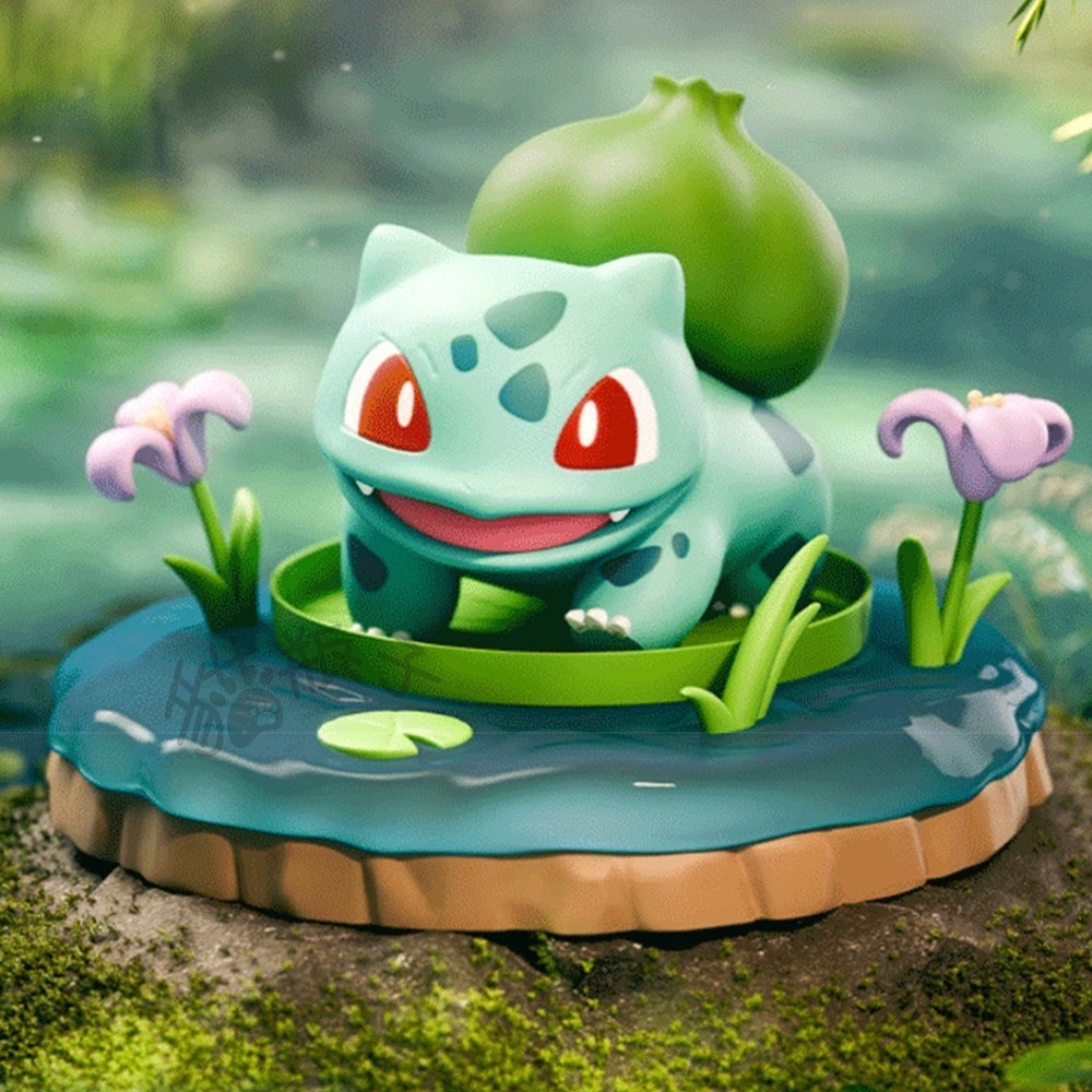 24H出貨|正版）寶可夢 自然野趣系列 盲盒 公仔 擺飾 擺件 皮卡丘 可達鴨 呆呆獸 伊布 妙蛙種子-規格圖8