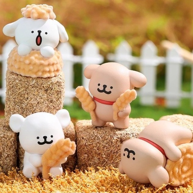 【喵喵屋|24H出貨】 線條小狗 快樂農場系列 盲袋 萌粒 線條小狗 農場 盲盒 盒抽 一袋5顆 一中盒12入-細節圖7