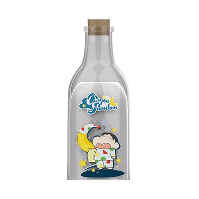 【喵喵屋|24H出貨】蠟筆小新 牛奶瓶留言燈 送留言筆 可留言 小夜燈 床頭燈 睡眠燈 夜燈 禮物 生日 送禮-細節圖2