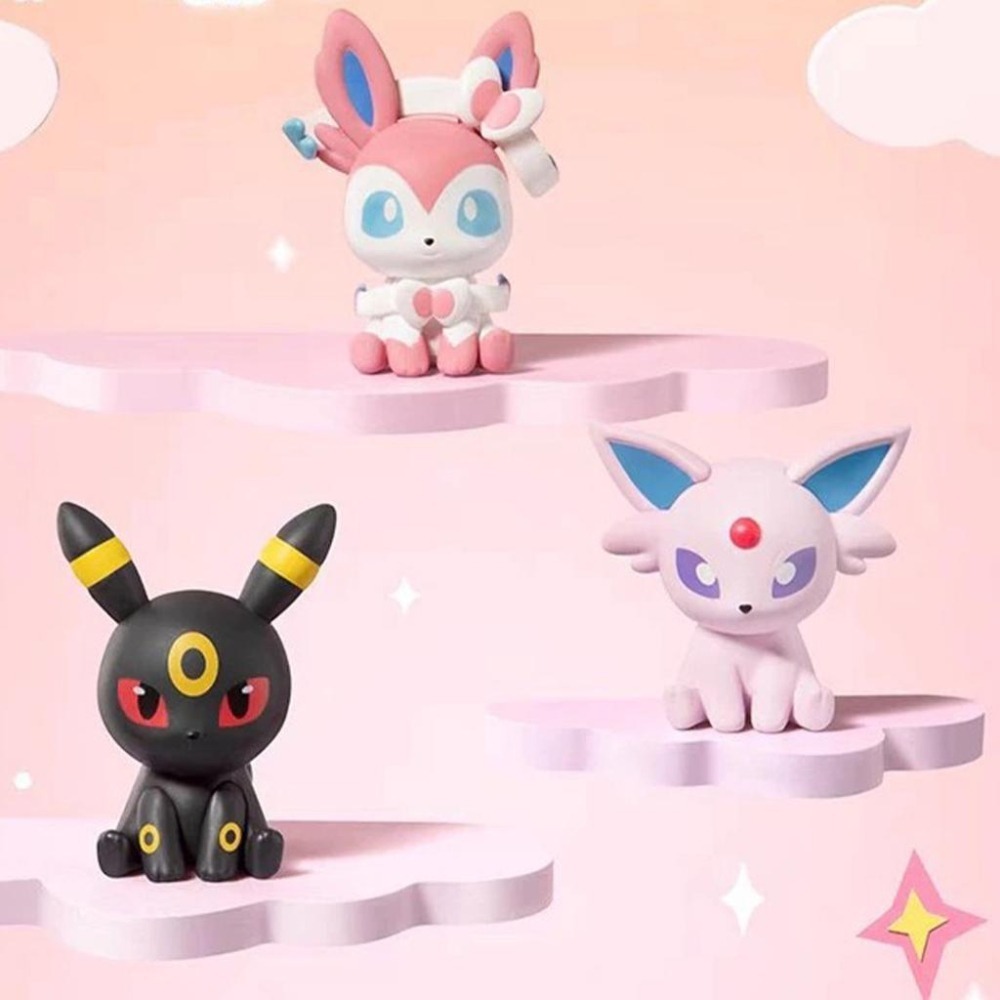 【喵喵屋|24H出貨】寶可夢 玩樂主義 小小奇遇系列 第二彈 公仔 精靈球 擺件 皮卡丘 伊布 仙子伊布 月伊布 蛋糕-細節圖3