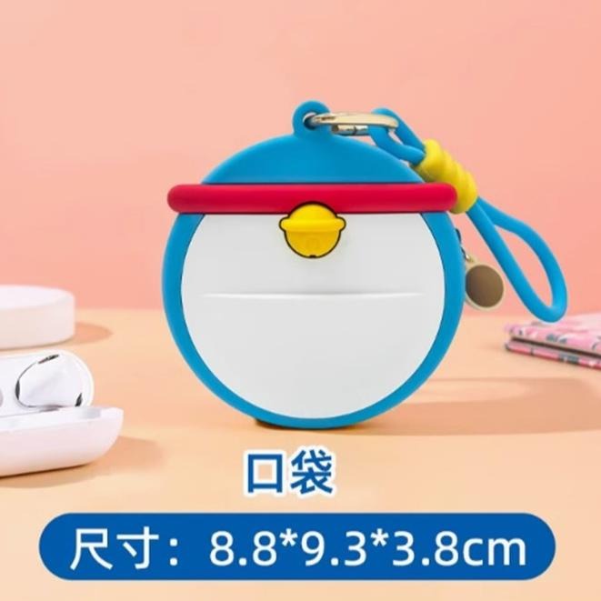 【喵喵屋|24H出貨】哆啦A夢 百寶袋 硅膠零錢包 掛件 吊飾 小叮噹 背包 挂件 哆啦a夢 收納包 耳機包-細節圖6