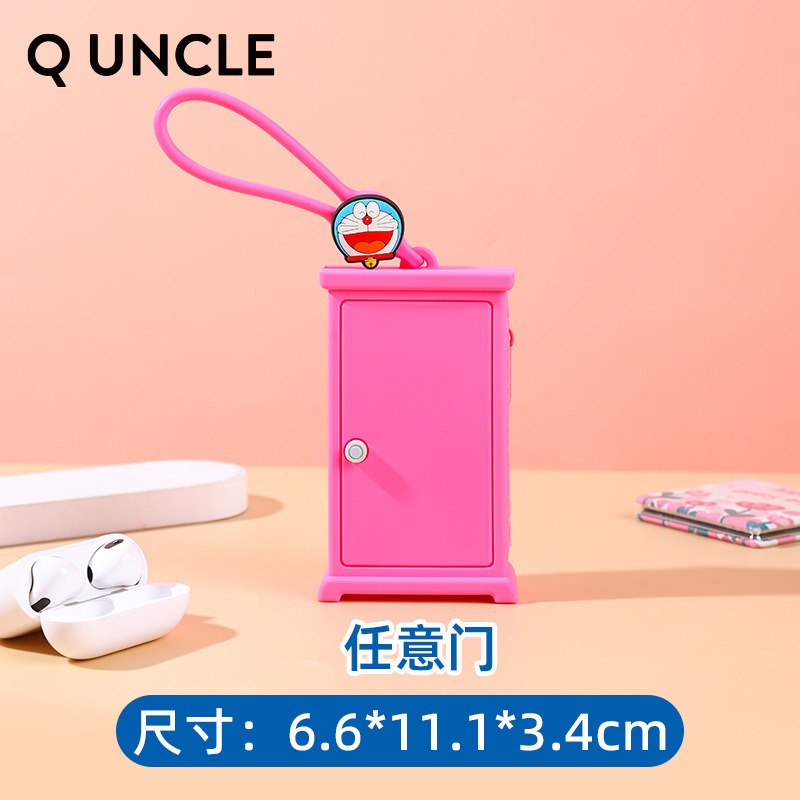 【喵喵屋|24H出貨】哆啦A夢 百寶袋 硅膠零錢包 掛件 吊飾 小叮噹 背包 挂件 哆啦a夢 收納包 耳機包-規格圖6