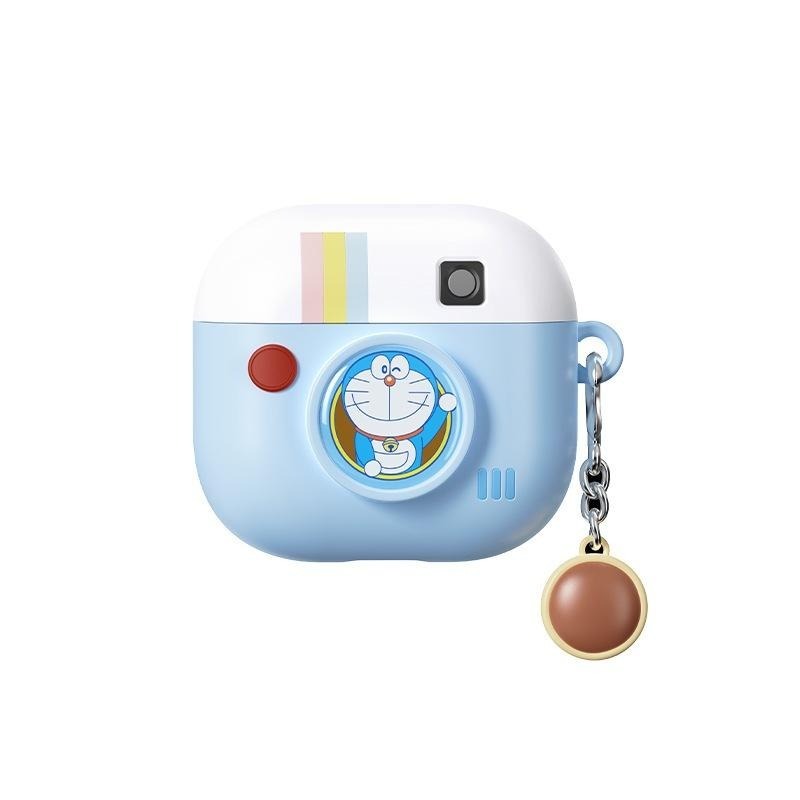 【喵喵屋|24H出貨】哆啦A夢 蠟筆小新 AirPods 4 復古相機硅膠耳機殼 耳機套 耳機保護套 可水洗硅膠-細節圖2