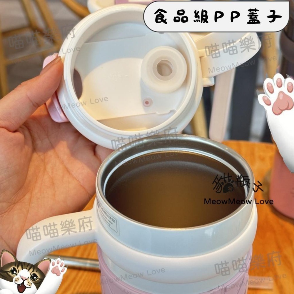 【喵喵屋|24H出貨】900ML大容量 蠟筆小新 不銹鋼水杯 皮卡丘 不鏽鋼 冰霸杯 保溫杯 雙飲杯 保溫保冷-細節圖5