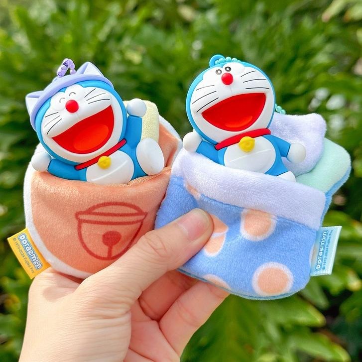 【喵喵屋|24H出貨】正版 現貨 哆啦A夢 好眠睡袋系列 鑰匙圈 睡袋 掛飾 銅鑼燒 聖誕禮物 交換禮物 送禮-細節圖3