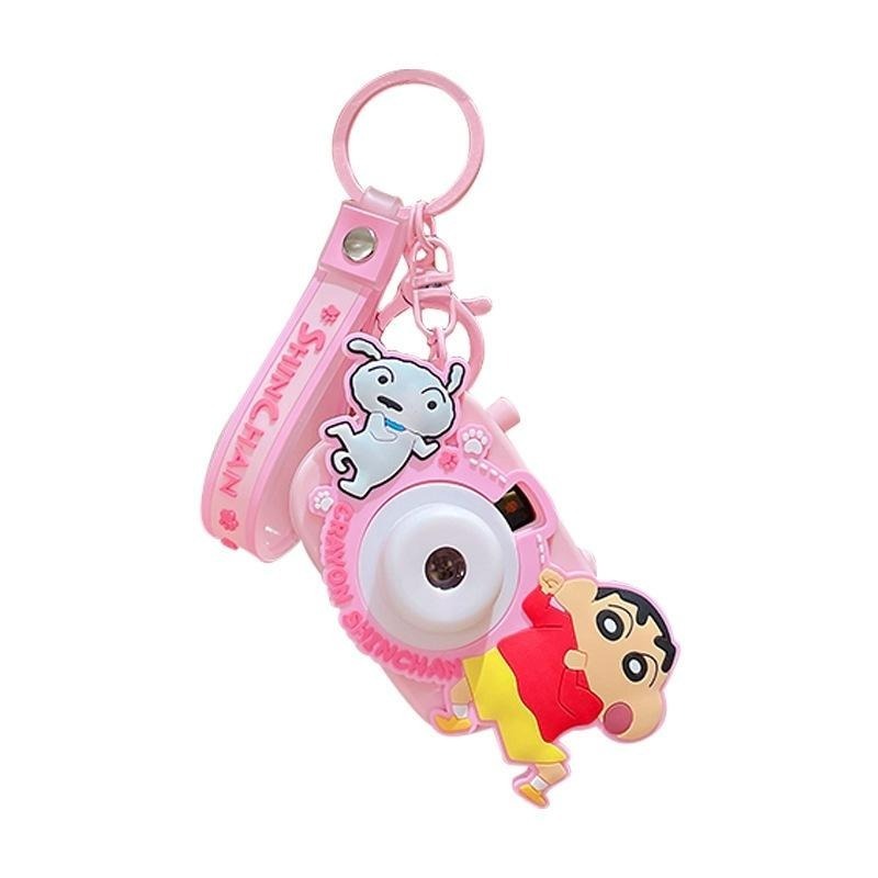 【喵喵屋|24H出貨】蠟筆小新 投影相機鑰匙圈 鑰匙扣 可投影 八種圖案 掛件 掛飾 小白 動感超人 左衛門-細節圖2
