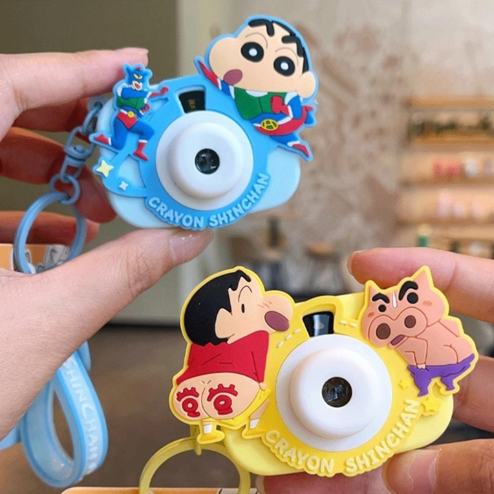 【喵喵屋|24H出貨】蠟筆小新 投影相機鑰匙圈 鑰匙扣 可投影 八種圖案 掛件 掛飾 小白 動感超人 左衛門-細節圖8