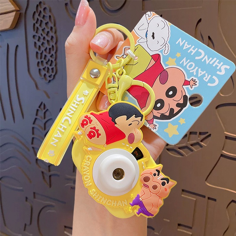【喵喵屋|24H出貨】蠟筆小新 投影相機鑰匙圈 鑰匙扣 可投影 八種圖案 掛件 掛飾 小白 動感超人 左衛門-規格圖10