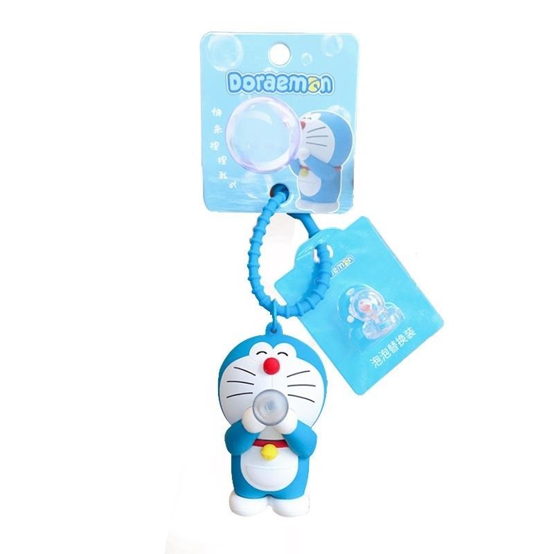 【喵喵屋|24H出貨】哆啦a夢 吹泡泡 鑰匙圈 鑰匙扣 掛飾 公仔 掛件 小叮噹 書包 背包 吊飾 送禮-細節圖2