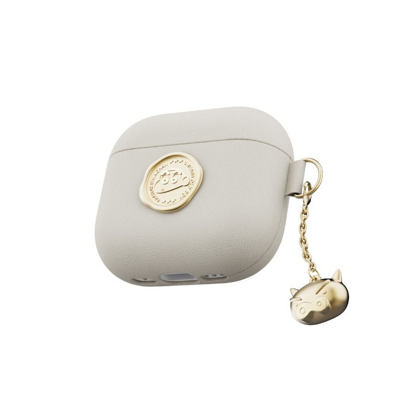 【喵喵屋|24H出貨】蠟筆小新 Airpods 4 皮革耳機殼 簡約造型 耳機套 保護殼 經典印章-規格圖9