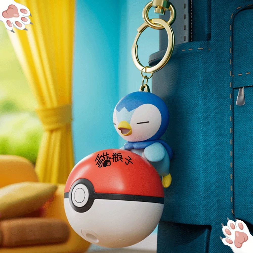 【喵喵屋|24H出貨】寶可夢 正版 睡眠寶貝球 發光掛件 睡眠寶可夢 掛件 精靈球 掛飾 皮卡丘 可達鴨 妙蛙種子-規格圖9