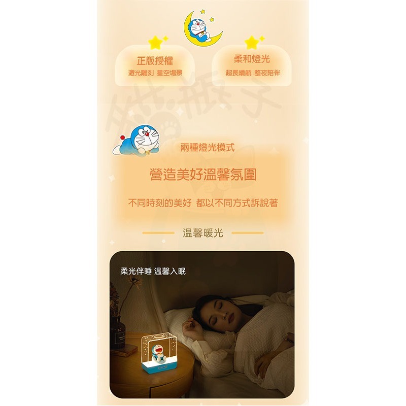 【喵喵屋|24H出貨】哆啦A夢小夜燈 相框小夜燈 迷你小夜燈 小叮噹 3D 床頭燈 生日禮物 哆啦A夢床頭燈 夜遊星空-細節圖4