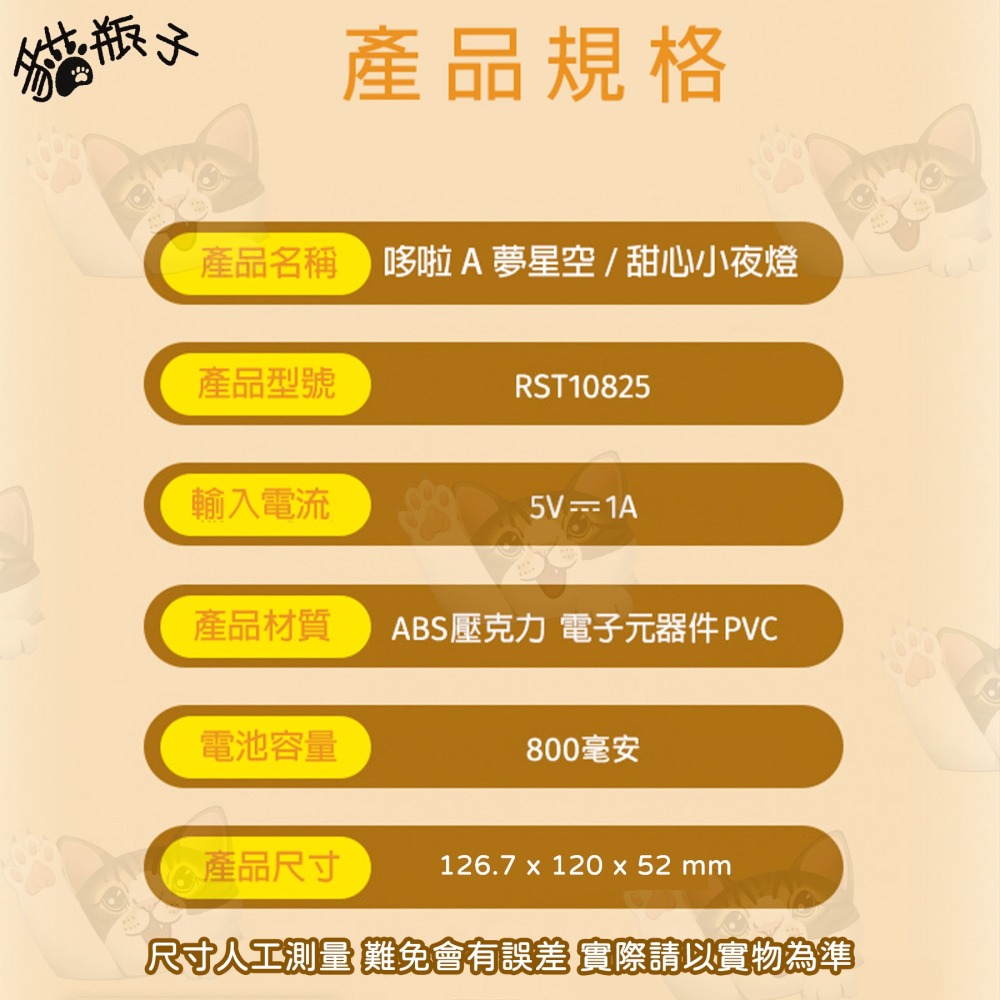 【喵喵屋|24H出貨】哆啦A夢小夜燈 相框小夜燈 迷你小夜燈 小叮噹 3D 床頭燈 生日禮物 哆啦A夢床頭燈 夜遊星空-細節圖8