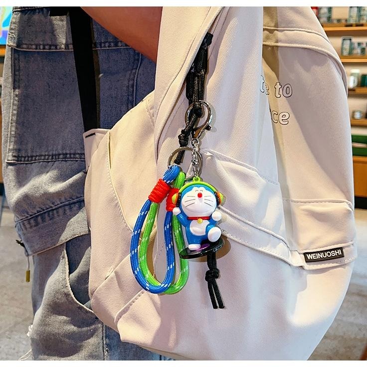 【喵喵屋|24H出貨】哆啦A夢 鑰匙圈 職業裝扮系列 可愛 公仔 吊飾 汽車鑰匙包包配飾 畢業禮物 學生情侶書包掛飾-細節圖7