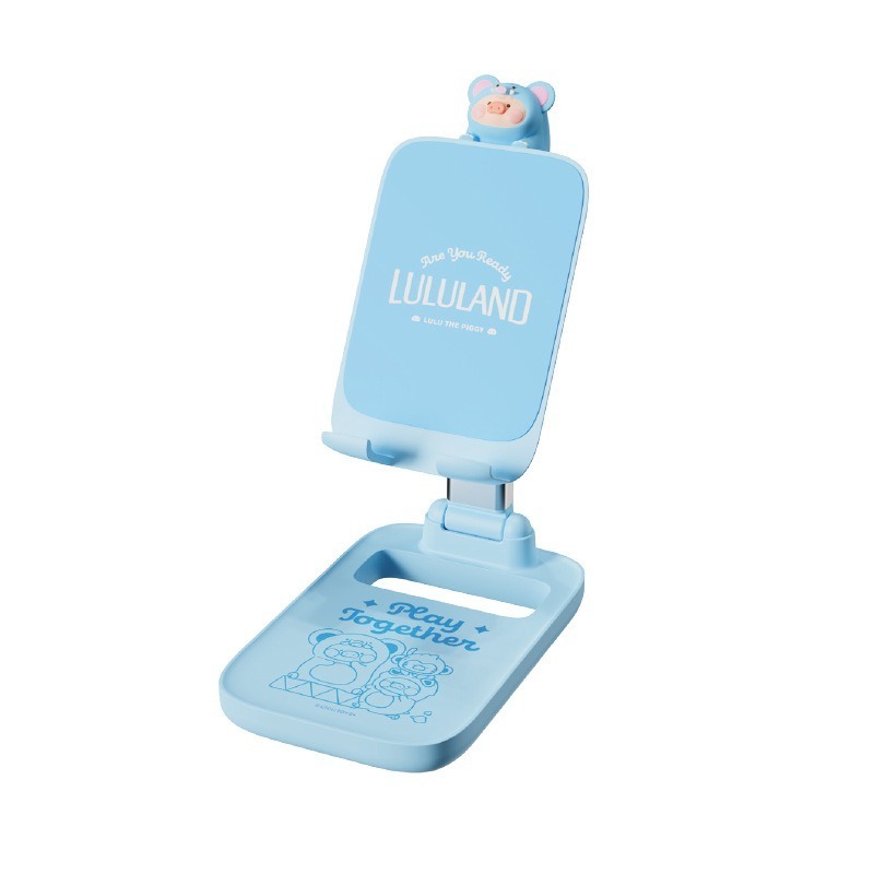 【喵喵屋|24H出貨】 正版現貨 LULU豬 公仔折疊手機支架 桌面支架 可折疊 多角度 平板支架 手機架 追劇神器-規格圖9