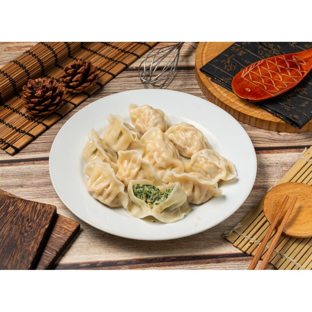 薺菜 馬蘭頭 豬肉 雞腿肉水餃840g/包(30顆)-規格圖3