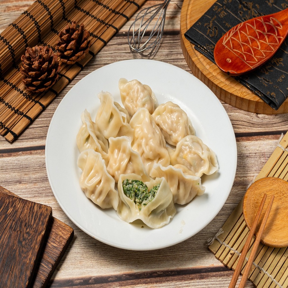 薺菜 馬蘭頭 豬肉 雞腿肉水餃840g/包(30顆)-規格圖3