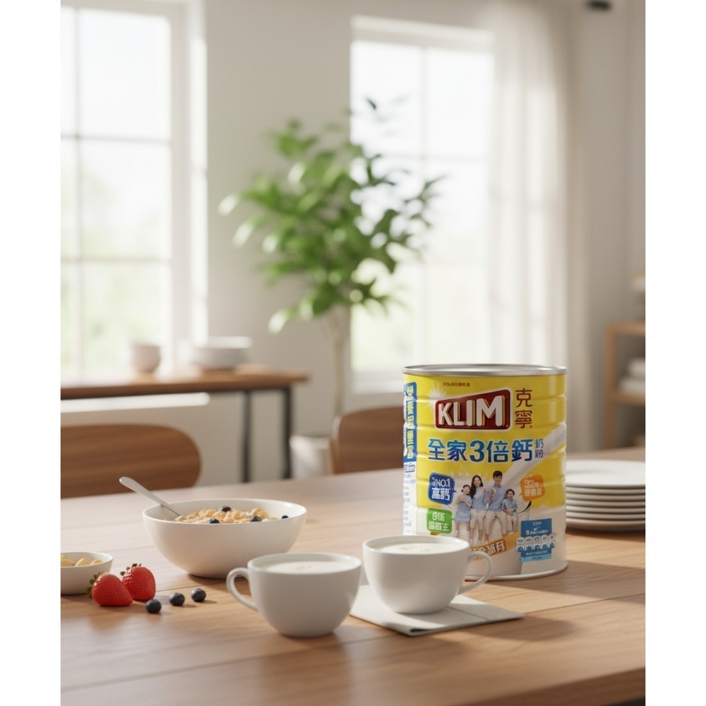 [挑戰最低價] KLIM 克寧 全家 三倍鈣 營養 奶粉 2.2kg (環保無蓋版) 有效日期：2027/02/24-細節圖2