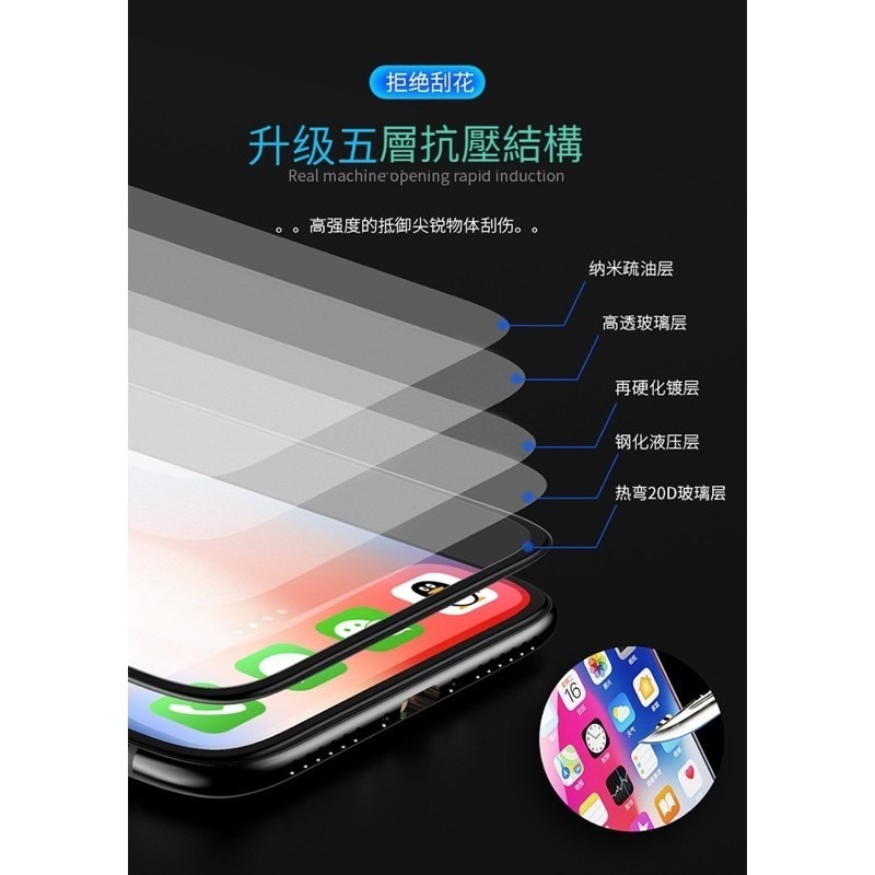 iPhone 頂級滿版 20D 鋼化玻璃 保護貼 玻璃貼 保護貼 用於 iphone14 13 12 11 SE3-細節圖9