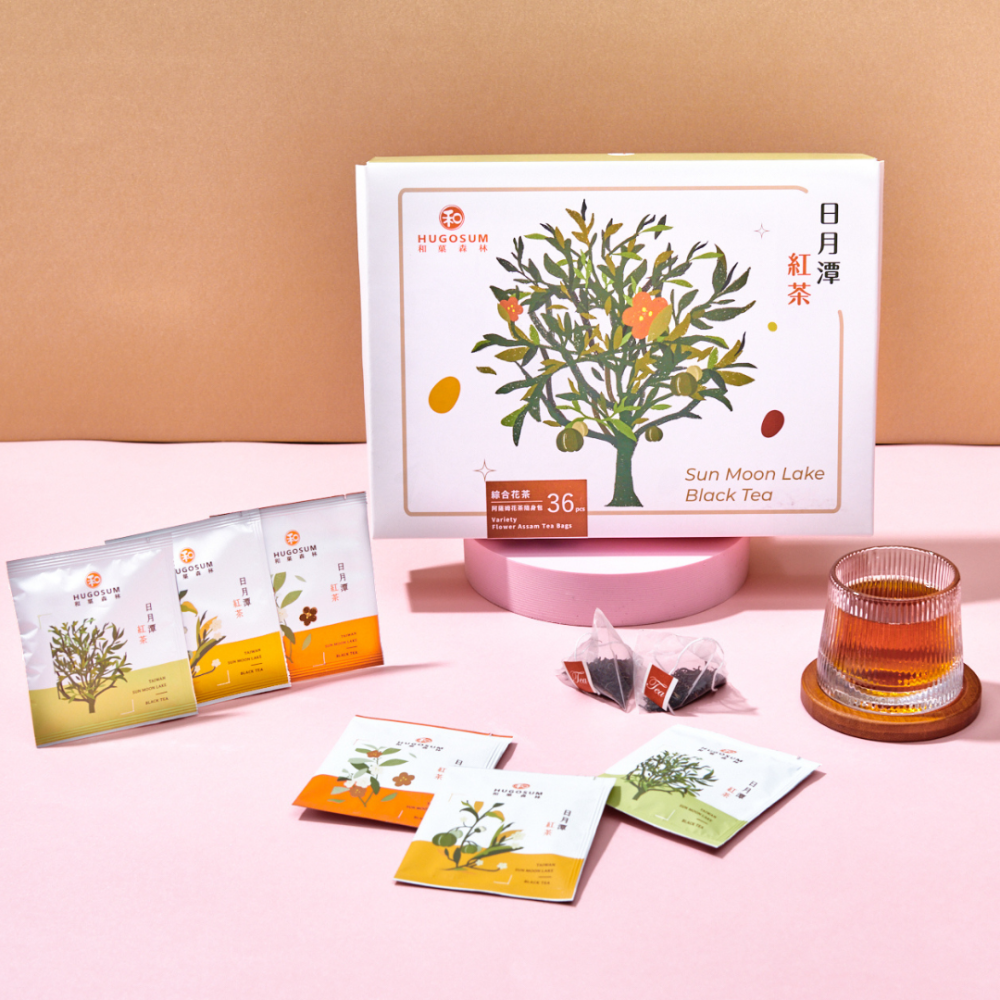 【HUGOSUM】日月潭紅茶 綜合花茶阿薩姆紅茶茶包36入-細節圖2