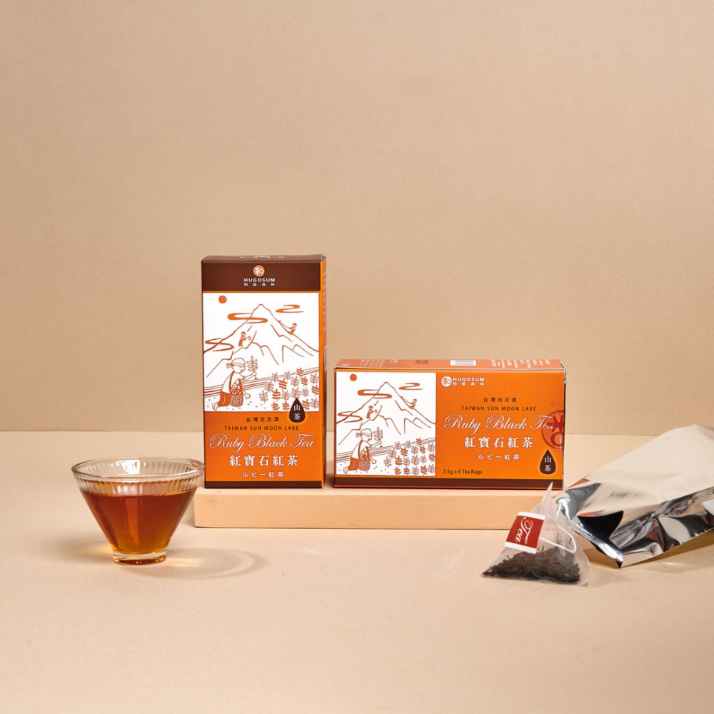 【HUGOSUM】日月潭紅茶 紅茶故事集 - 紅寶石紅茶 茶包6入-細節圖2