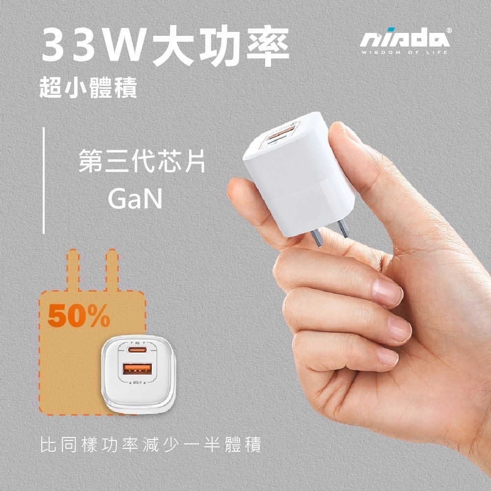 Niada 33w氮化鎵PD快充-細節圖2