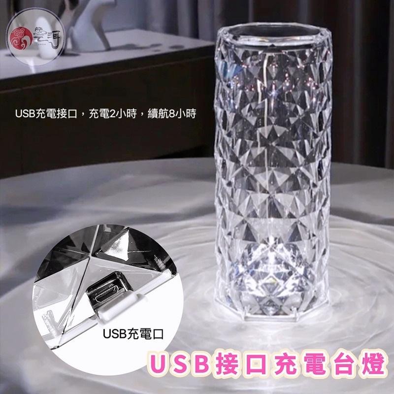 觸摸遙控氛圍燈 大款 玫瑰水晶燈 小夜燈 水晶玫瑰燈 水晶氣氛燈 浪漫夜燈 充電小夜燈 裝飾燈 夜燈 生日禮物 聖誕禮物-細節圖5