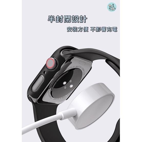 一體式保護殼 手錶殼 玻璃保護貼 適用 Apple Watch 保護殼 8 7 SE 6 5 4 45 44 41 40-細節圖5