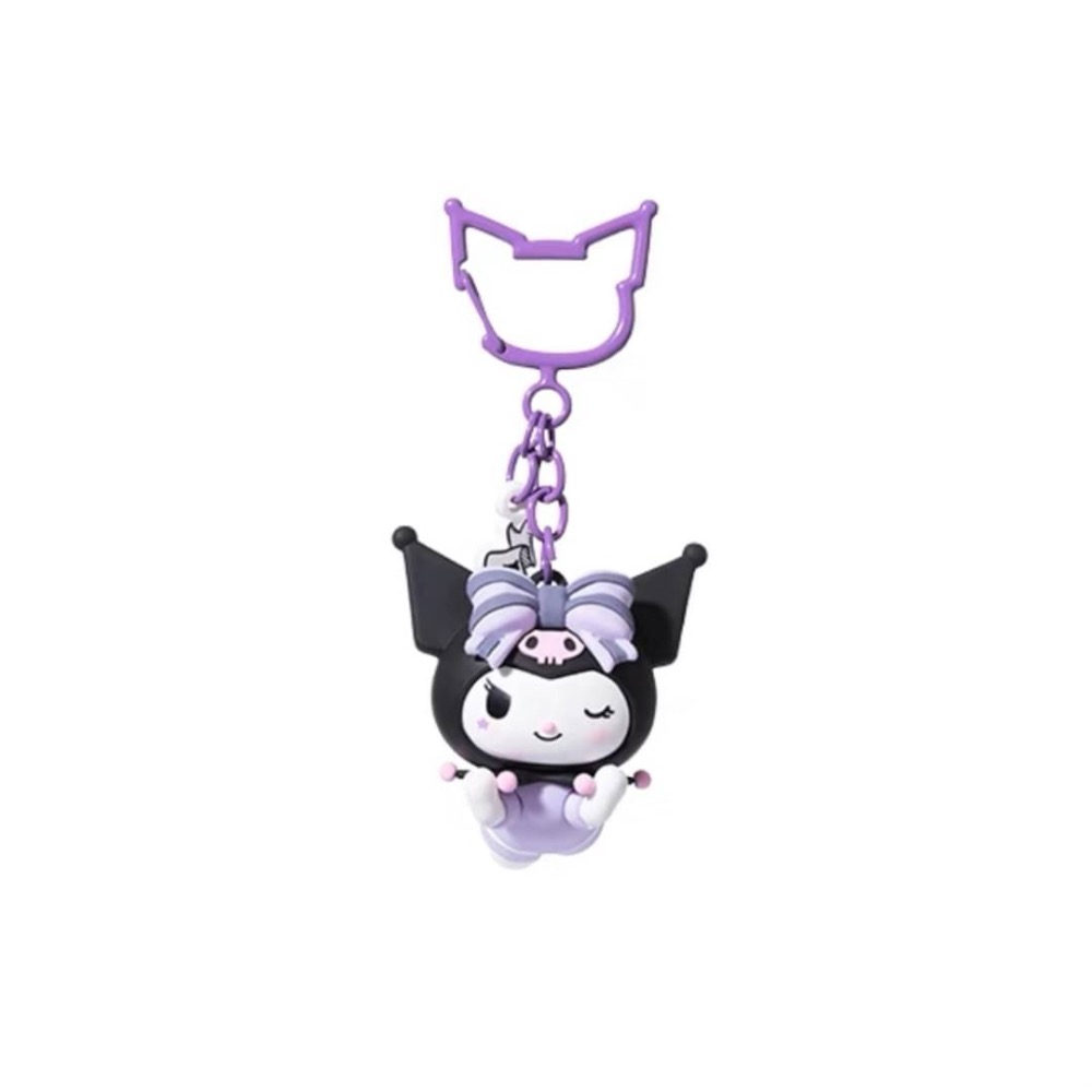 MINISO名創優品Kuromi庫洛米掛件鑰匙扣可愛公仔包掛飾-細節圖4