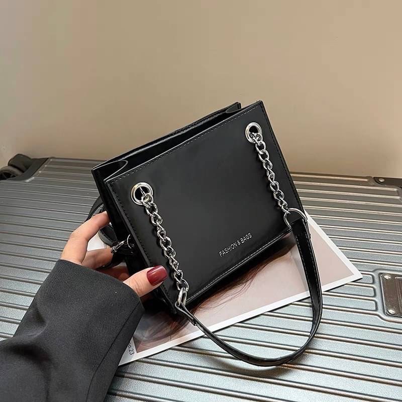 小眾設計小包包女2023新款韓版鏈條手提包時尚潮百搭高級感斜挎包-細節圖4