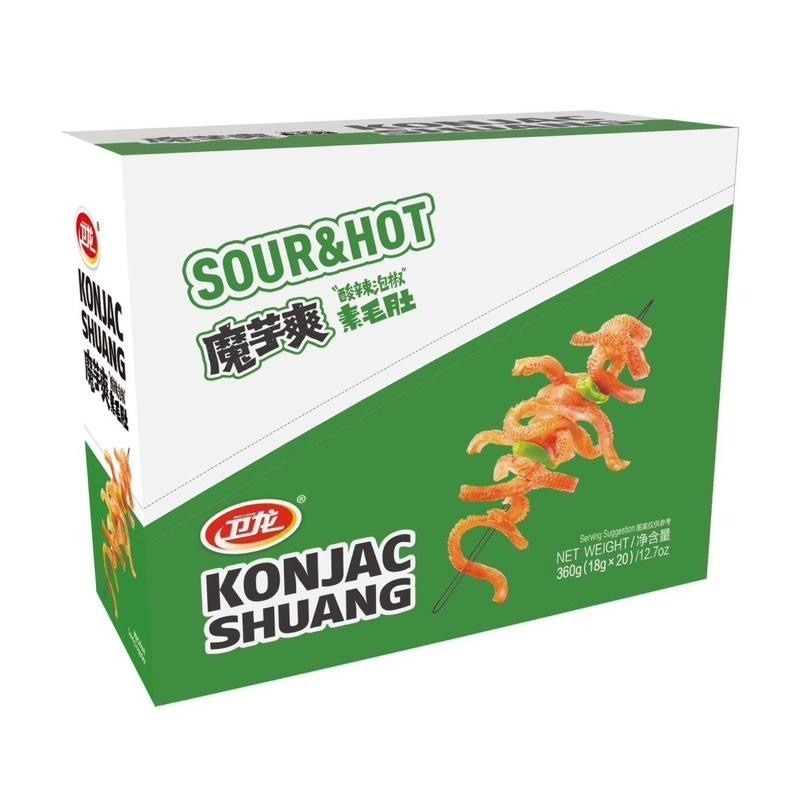 衛龍 魔芋爽/素毛肚/香辣魔芋爽/酸辣魔芋爽/麻辣魔芋爽 （18克/50克）-細節圖4