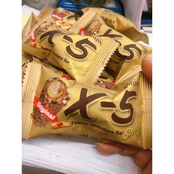 現貨！韓國🇰🇷Samjin。X-5花生巧克力風味酥。單條-細節圖2