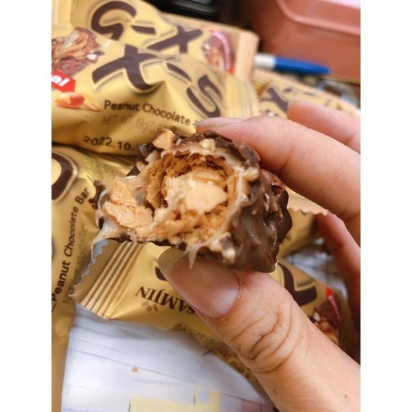 現貨！韓國🇰🇷Samjin。X-5花生巧克力風味酥。單條-細節圖3
