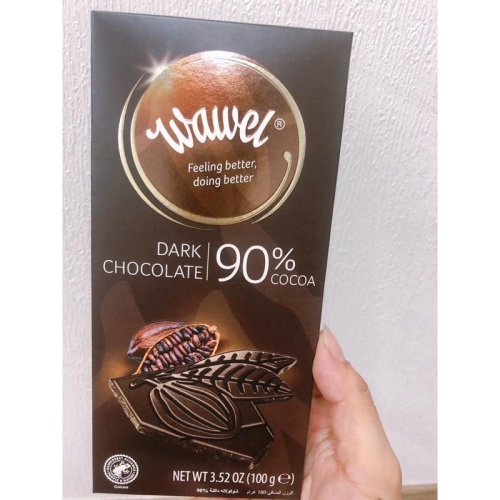 瓦維爾90%純黑巧克力 100克