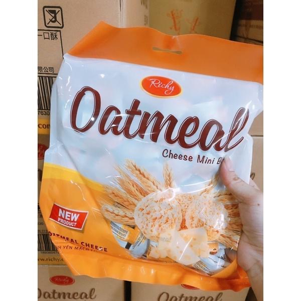 現貨 韓國Richy一口燕麥酥250克 原味/起司-細節圖2