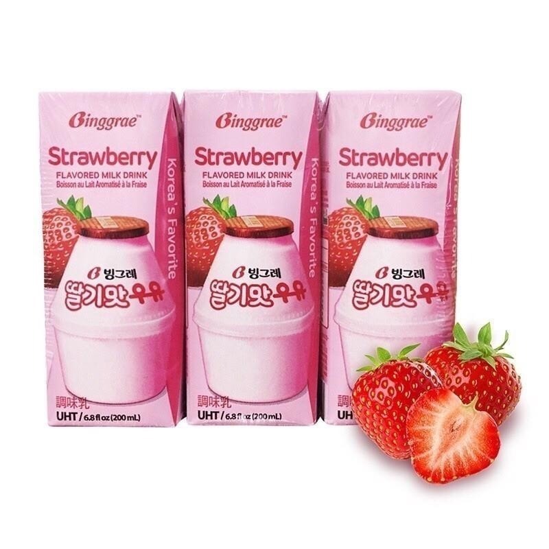 韓國Biggrae調味乳200ml草莓 香蕉 咖啡 香草 芋頭 減糖香蕉 減糖草莓-細節圖3