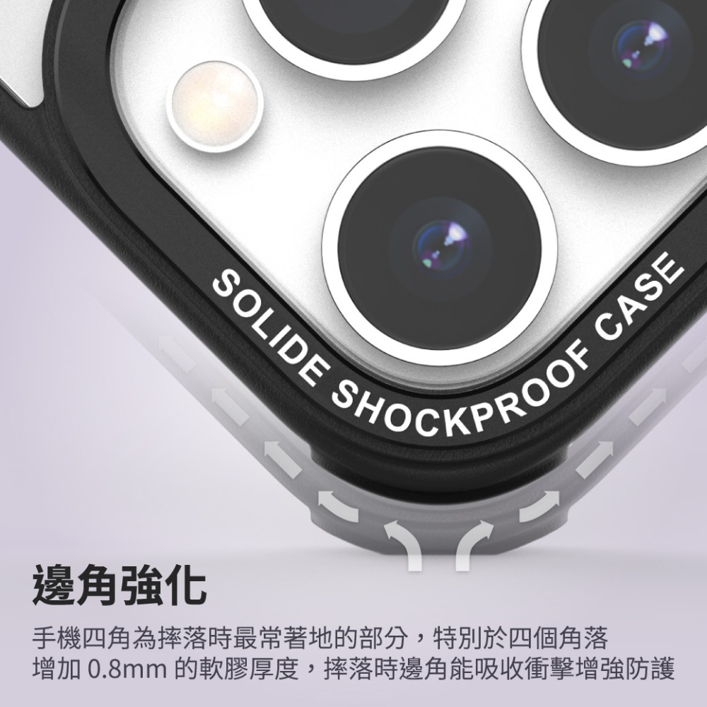 iPhone 14 Pro SOPURE 極透殼 抗菌軍規防摔手機殼-細節圖4