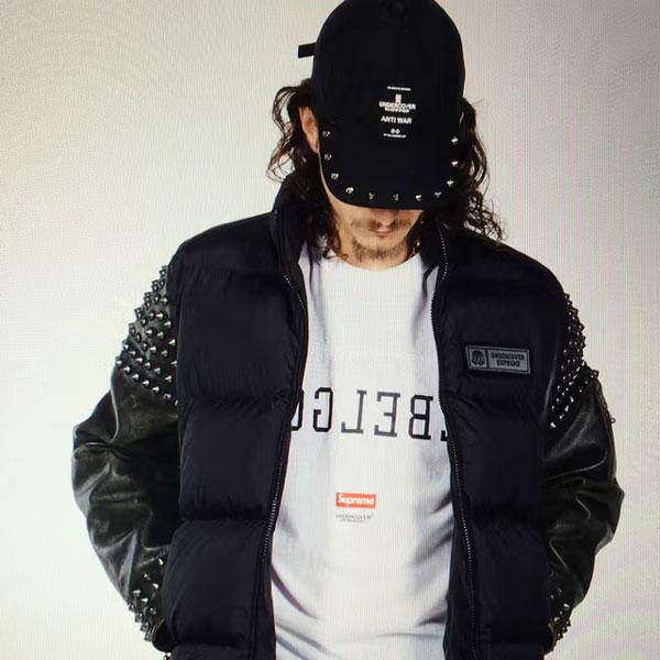 SUPREME x UNDERCOVER SS23 Studded 6-Panel 鉚釘六分割帽(黑色) 化學