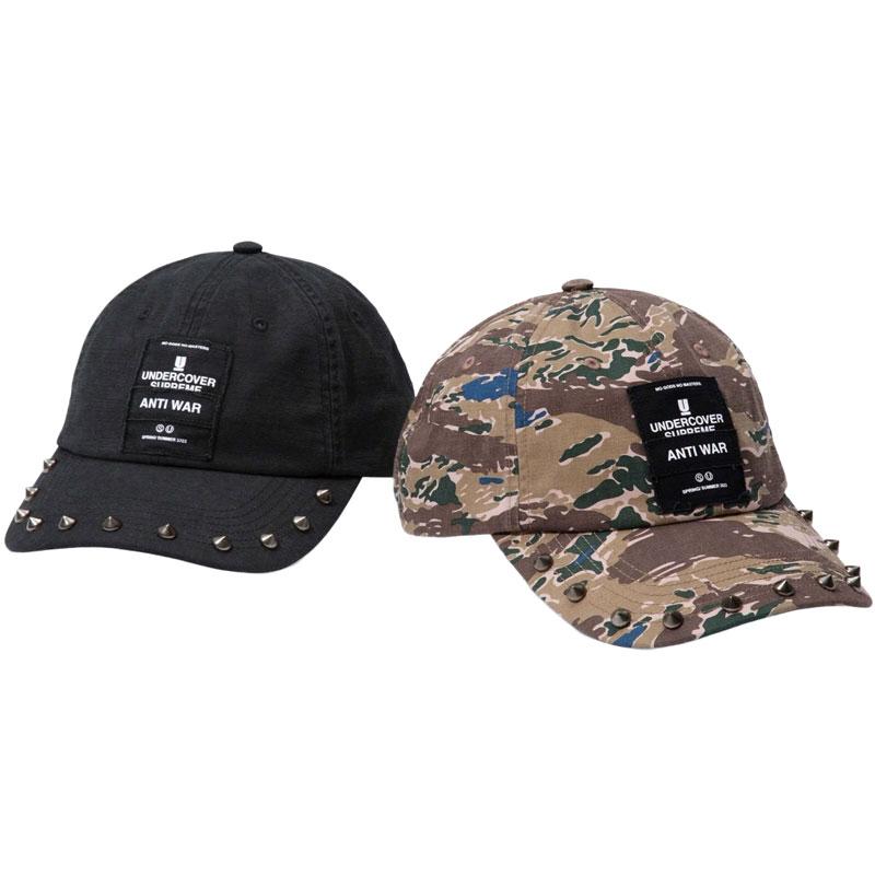 SUPREME x UNDERCOVER SS23 Studded 6-Panel 鉚釘六分割帽(黑色) 化學