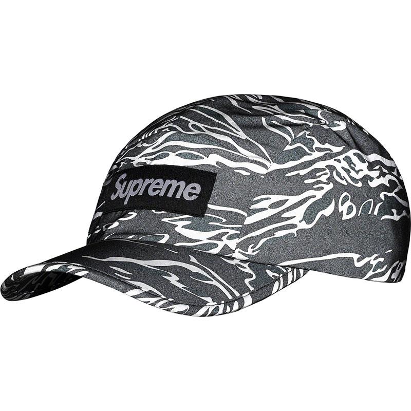 SUPREME FW22 Tiger Camo Reflective Camp Cap 五分割帽 (黑虎紋) 化學原宿