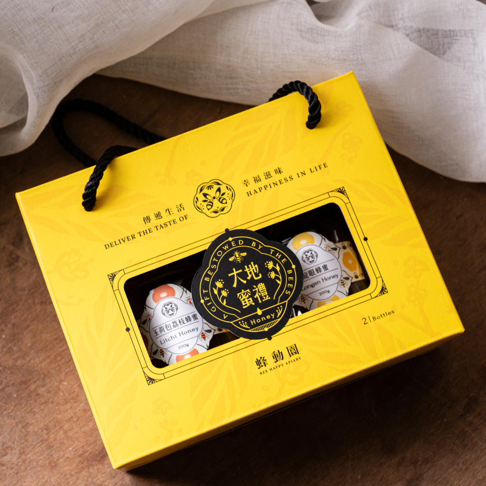 <蜂動園> 大地蜜禮 蜂蜜禮盒 200gx2-細節圖2