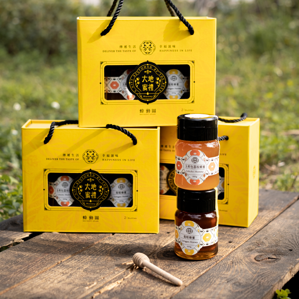 <蜂動園> 大地蜜禮 蜂蜜禮盒 200gx2-細節圖5