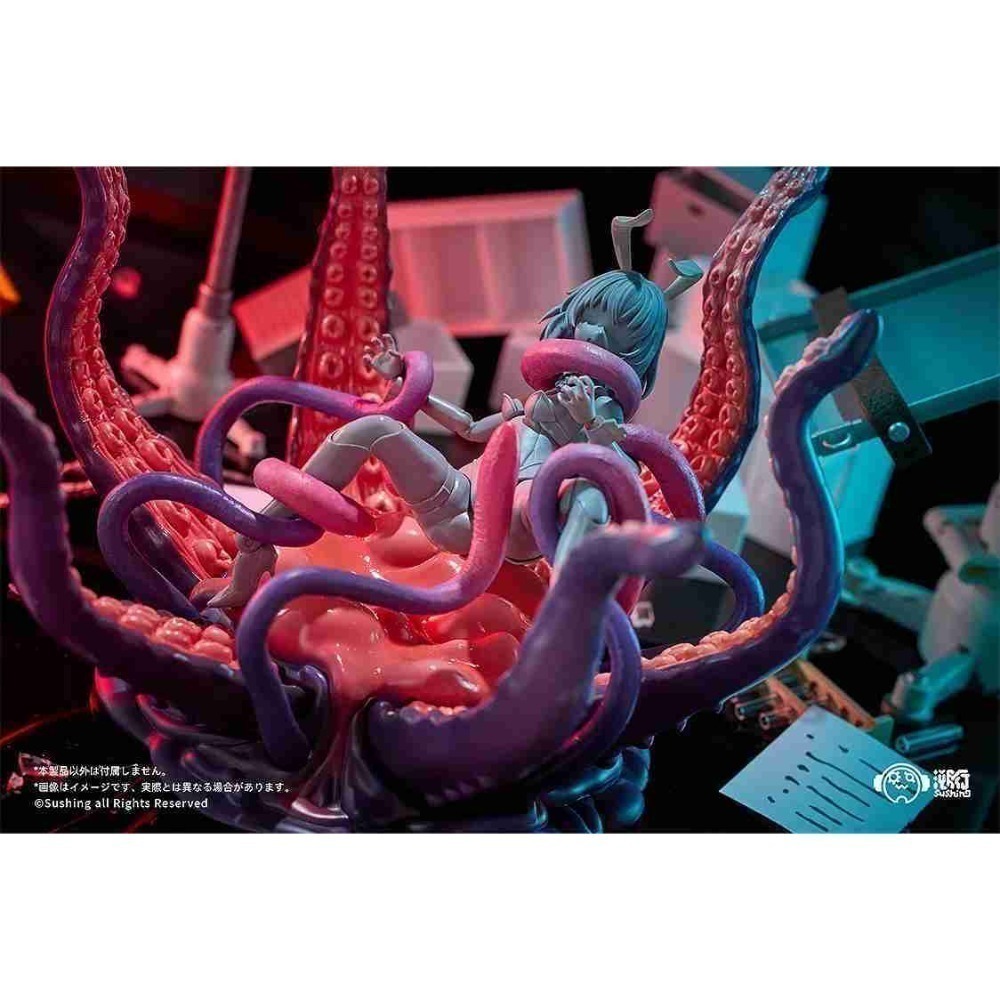 溯行 可動台座系列 UBC-404 觸手 幼體 ＆ 成體Ver. 兩入套組 不含人偶-細節圖2