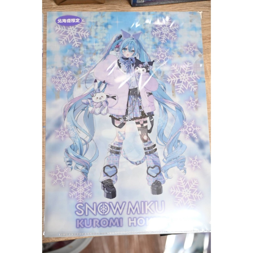 雪初音 三麗鷗聯名 美樂蒂 酷洛米 L型 資料夾 北海道 限定販售 (一套三入)-細節圖5